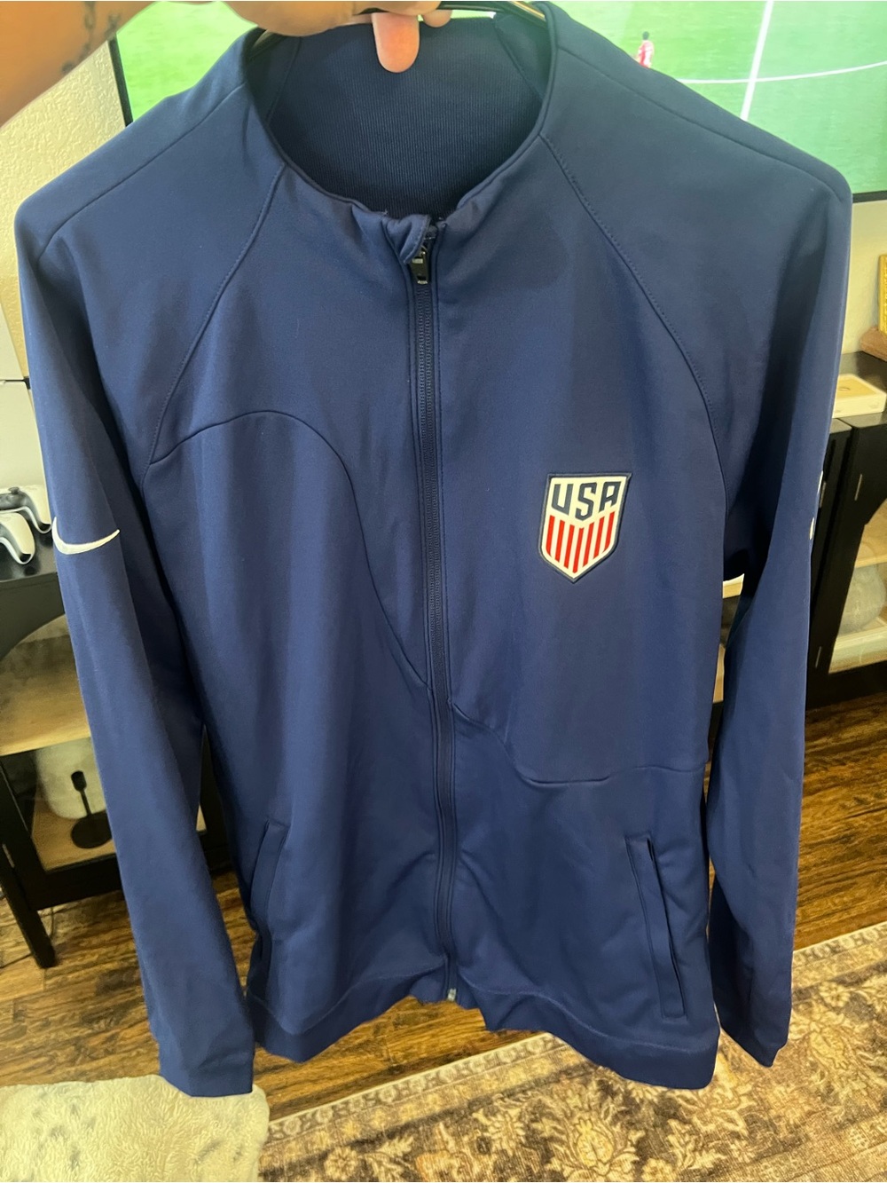 Nike Navy USA Crest Full-Zip Training Jacket
